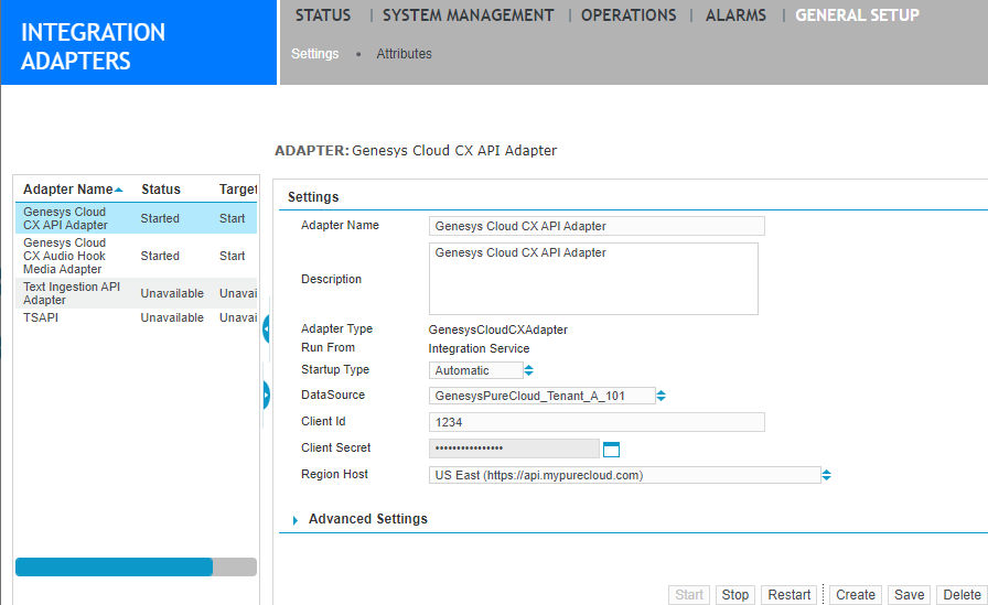 Genesys PureCloud Adapter