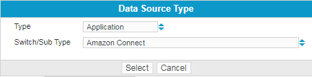 Amazon Application Data Source Type