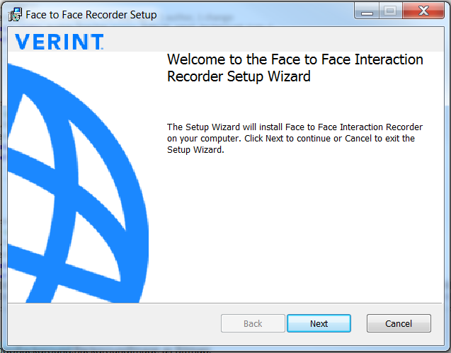 Welcome to Face to Face Interaction Recorder Setup