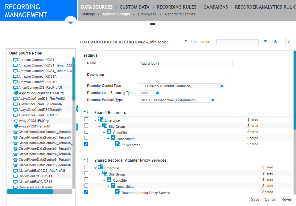 Screenshot of audiohook recording