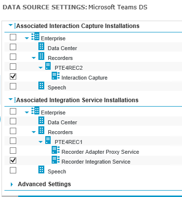 Recorder Integration Service and Recorder Adapter Proxy Service are co-located