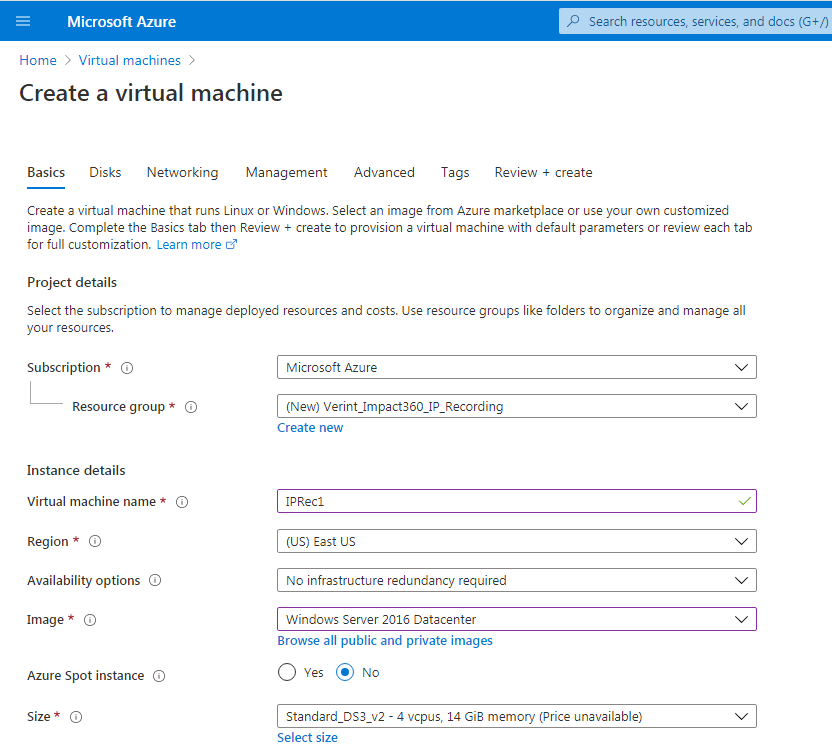 Create a virtual machine