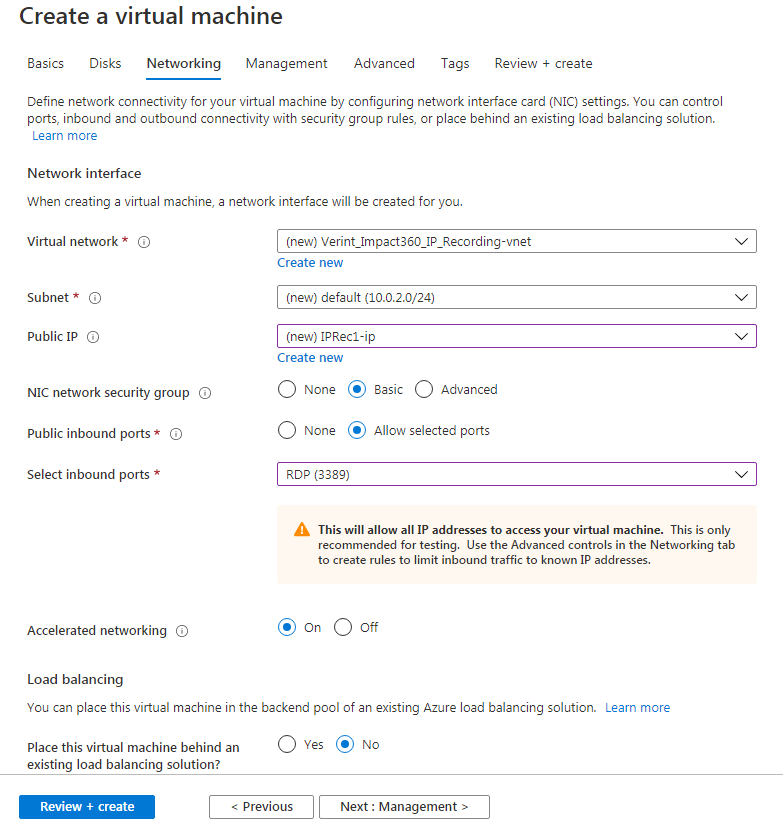 Create a virtual machine