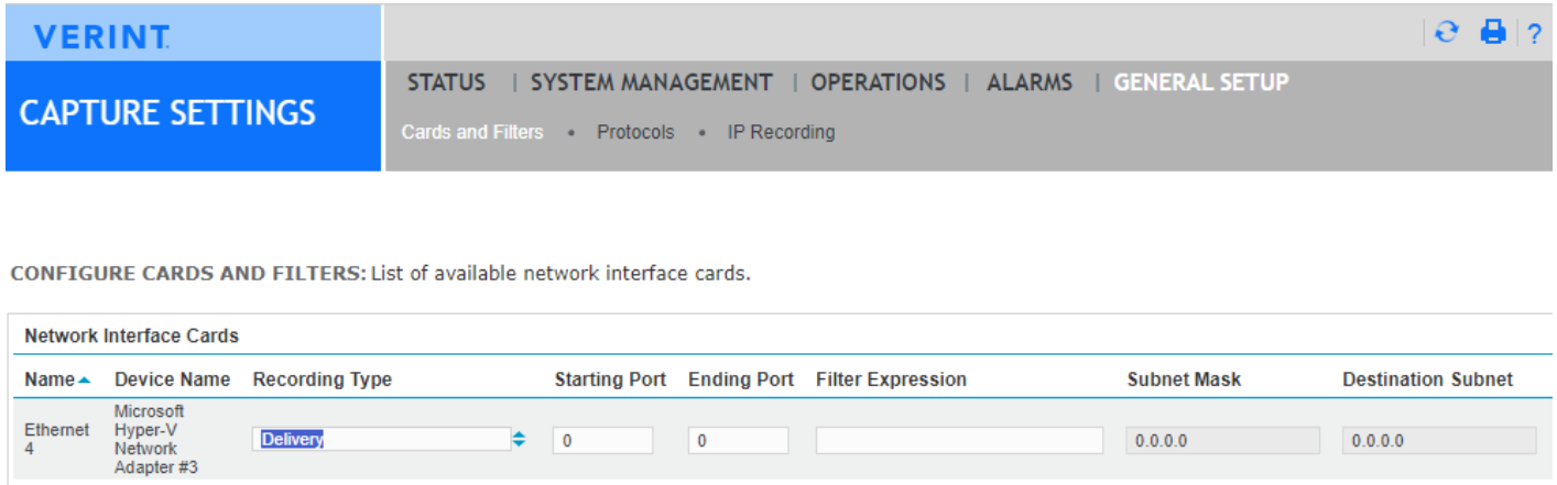 Screenshot of recorder manager screen