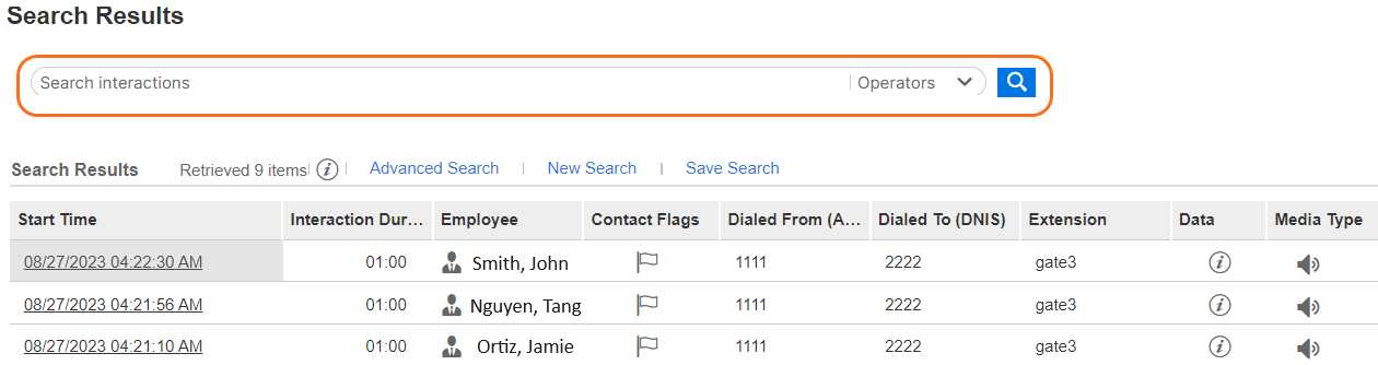 New full text search
