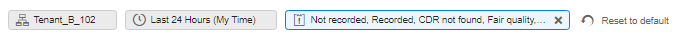 Overview clear filter buttons
