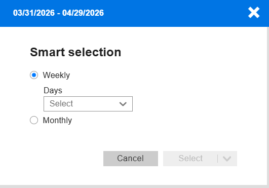 Smart select for single pool