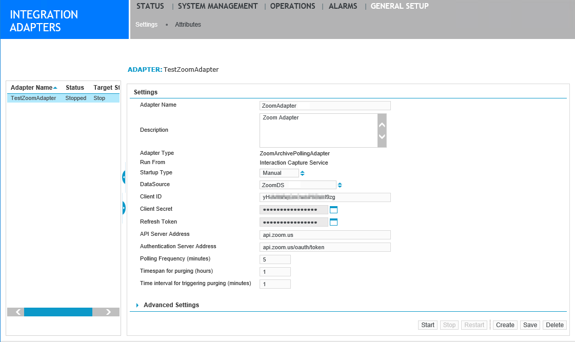 Zoom Archive Polling Adapter