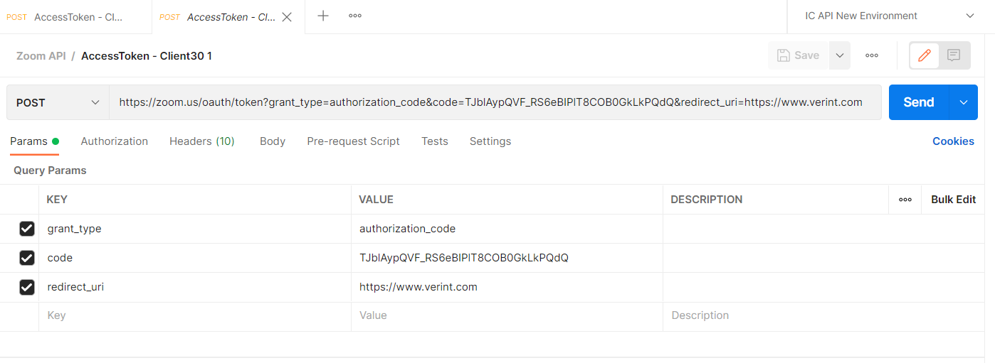 Authorization Token in Postman