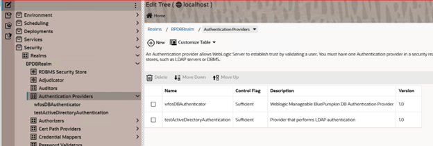 Authentication providers
