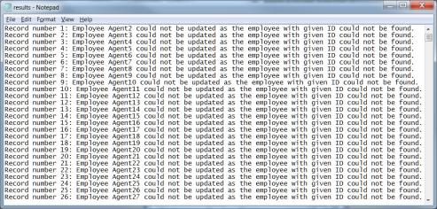 Example of Results Text File