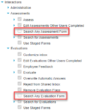 Search any form privileges