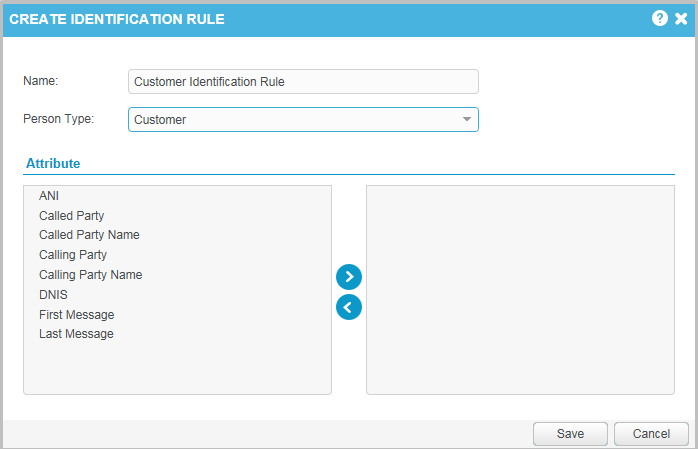 Create identification rule
