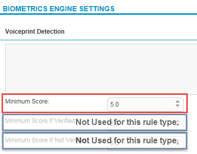 Biometrics engine settings