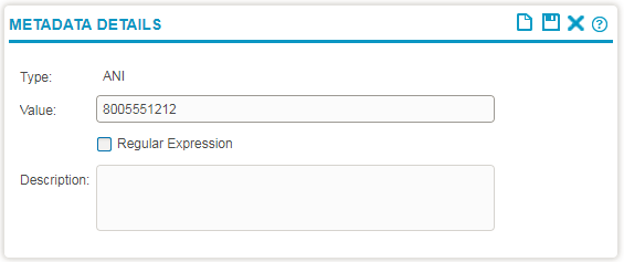 Metadata details