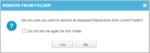 Remove from folder