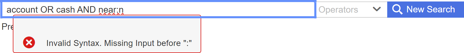 Invalid full-text search